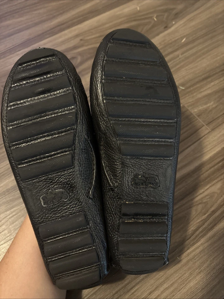 Mocasines de cuero negro COACH Arlene Turnlock Driver para mujer talla 8,5 B Foto 4 de 4