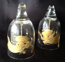 Rosenthal Studio-Linie Bjorn Wiinblad Glas Weihnachtsglocke Engel mit Flöte &