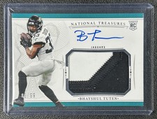 BHAYSHUL TUTEN 2025 NATIONAL TREASURES CROSSOVER ROOKIE PATCH AUTO RC 3/99