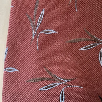 MICKY MILANO Dark ORANGE GEOMETRIC 100% SILK SETA TIE MADE IN ITALY