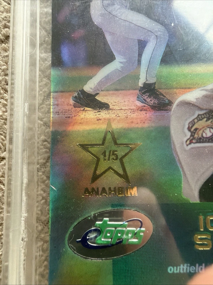 2001 eTopps #100 Ichiro Suzuki Rookie 1/5 Anaheim 2006 Convención Nacional RARO Foto 2 de 4