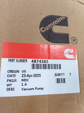 4874365 For Cummins 1994-02 Dodge Ram 2500 3500 5.9L Vacuum Pump Diesel 904-810