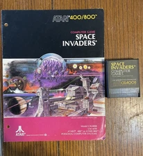Space Invaders CXL4008 (Atari 400/800/XL/XE, 1981) ☆ Authentic ☆ Manual & Game