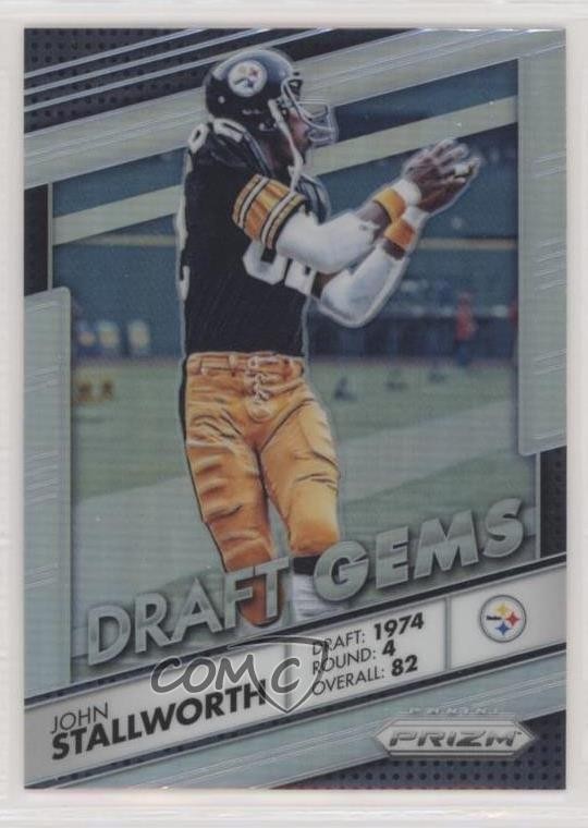 2016 Panini Prizm Draft Gems Silver Prizm John Stallworth #3 HOF 03yj