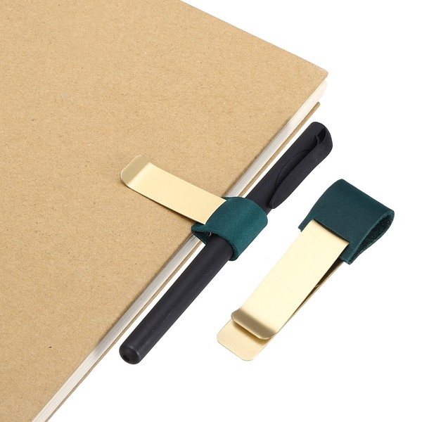 FüR Notebook, Retro Messing, Blau/Messing Pen Loop-image