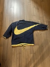 Vintage 90s Nike Big Back Swoosh Mens Windbreaker Jacket Size L