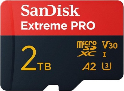 SanDisk Extreme PRO microSDXC UHS-I Speicherkarte 2TB + SD Adapter, bis 250 MB/s