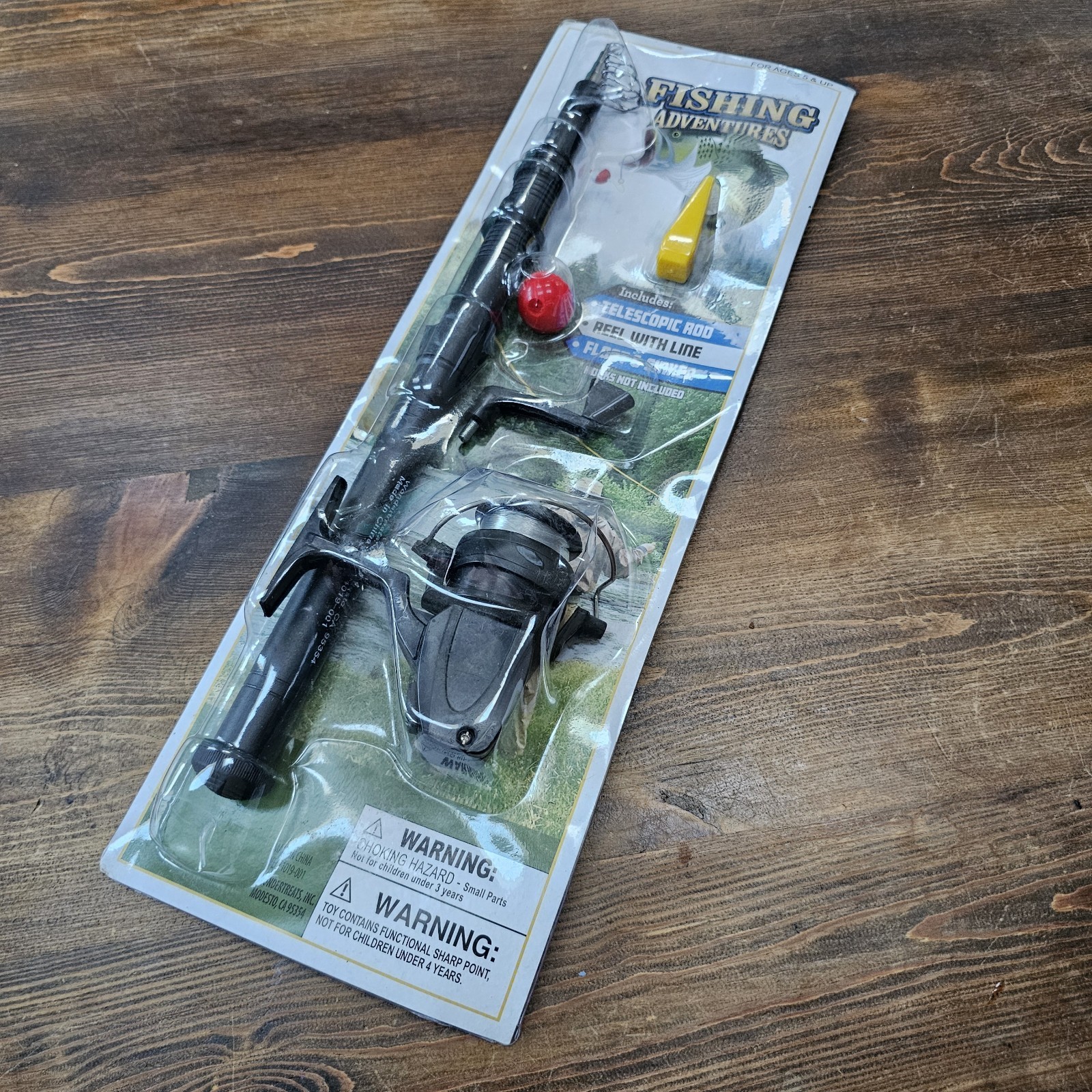 Fishing Adventures Kid Telescopic Rod Reel With Line Float A