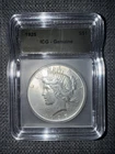 1925 Peace Silver Dollar $1 Liberty ICG Genuine Slab Coin