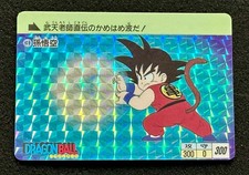 SUPER RARE 1995 Bandai DRAGON BALL Carddass Part 1  1 Son Goku Prism card