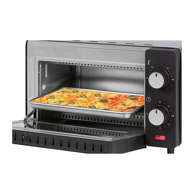 Mini four 8L Clatronic MB 3746 noir pour studio et bureau