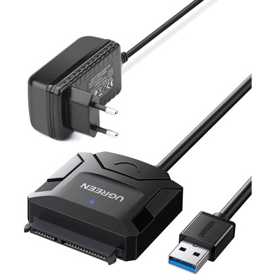 USB 3.0 SATA Adapter Kabel Festplatten SSD HDD 2,5 3,5 Zoll Netzteil