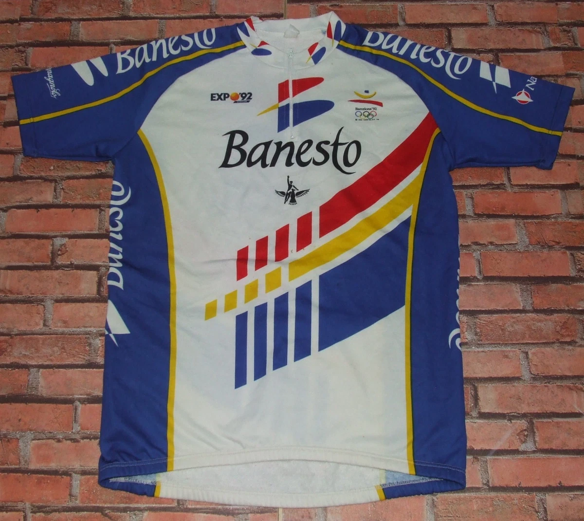 Maillot Cyclisme Vintage Nalini 1991 – BLJEANS CARRIÈRE – Taille L Originale