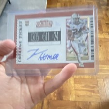 Panini Contenders College Ticket Travis Homer Miami Autograph Cracked Ice /23