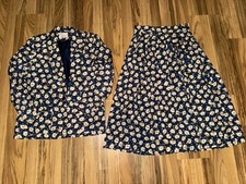 Pendleton Country Sophisticates Vintage Outfit Suit Jacket Sz 8 Skirt Sz 10