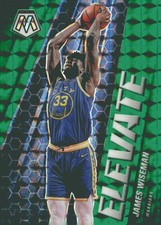 2020-21 Panini Mosaic #5 James Wiseman Elevate Mosaic Green