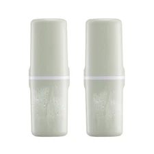 2 Pack Toothbrush Travel Case, Portable Travel Wash Cup, Portable Travel Toot...
