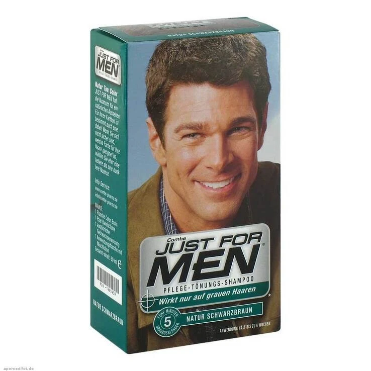 Just for men Tönungsshampoo schwarzbraun · 60 ml · PZN 01465439