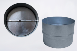 Metal back Draught Shutter - 150mm Diameter