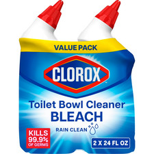 Clorox Toilet Bowl Cleaner w/Bleach Rain Clean 24 fl oz 2 Pack 1