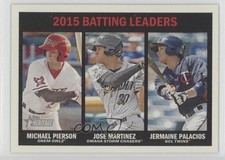 2016 Topps Heritage Minor League Edition Michael Pierson Jose Martinez #195 3d5