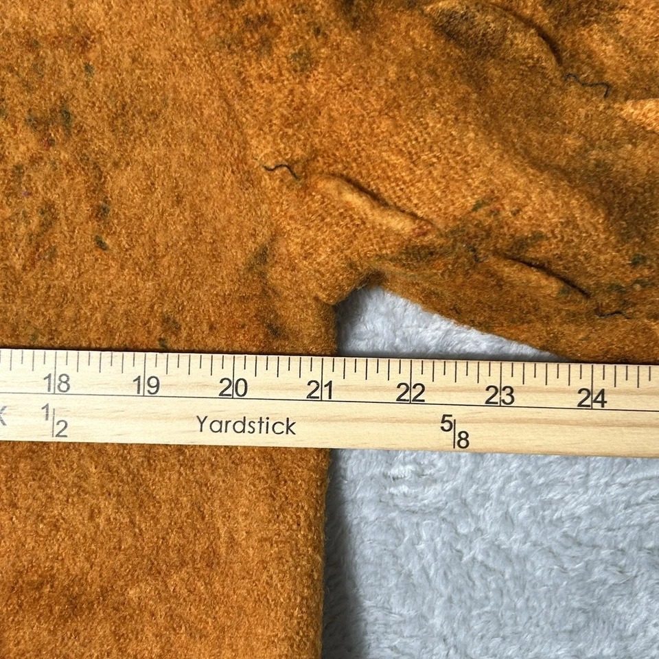 Cárdigan Rae Dorado Para Mujer Mediano Fieltro Lana Artístico Texturizado Tie Dye Boho De Colección Foto 4 de 4