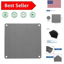 20PCS 140x140mm Black PVC Dust Filters - Maintain Clean Computer Components