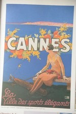 AFFICHE POSTER. Cannes