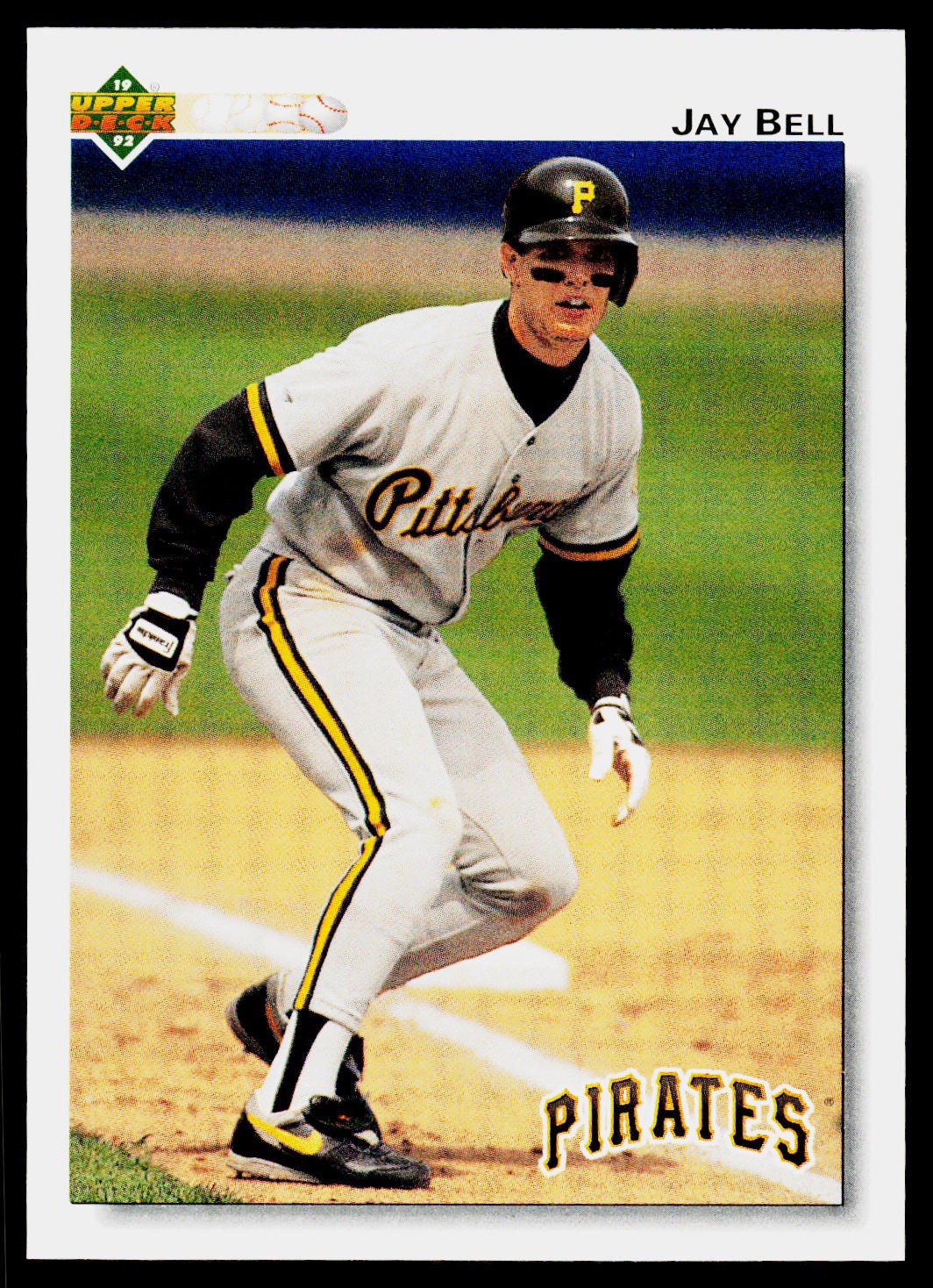 Jay Bell, 1992 Upper Deck, #115, Pittsburgh Pirates,