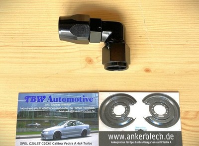 AN10 Blockwinkel 90 Grad *NEU* Dash10 Alu Fitting Bogen Anschluss 7/8  14UNF  SW