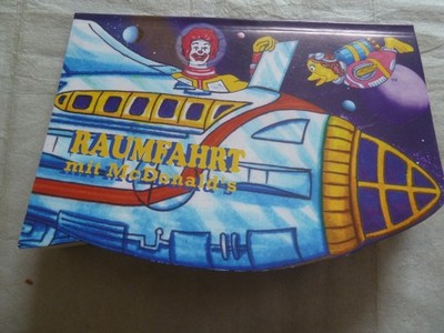 McDonalds Spielzeug 90er Jahre , Raumfahrt mit McDonalds , Sticker Heft