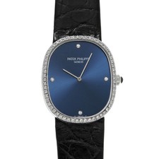 PATEK PHILIPPE Golden Ellipse 3849G-001 Unisex Blue White Gold Manual #W373 2