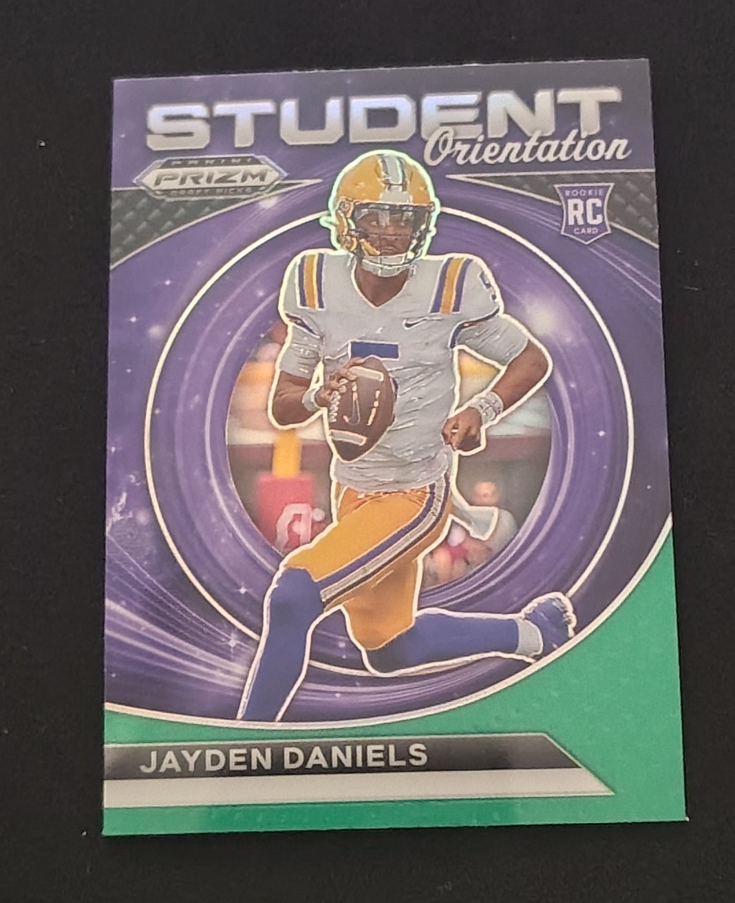 2024 Panini Prizm Draft Picks Student Orientation Green JAYDEN DANIELS Rookie RC