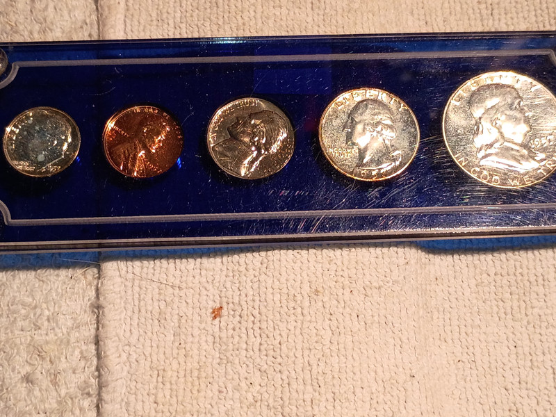 1957 United States Silver Proof Set in Capital Holder