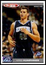 2004 Kris Humphries Rookie Topps BASKETBALL #326 Utah Jazz