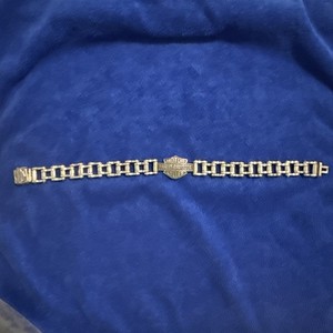 Harley Davidson Sterling Silver Bike Chain Bracelet 10” 67.6 Grams