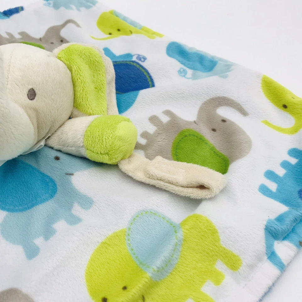 Blankets & Beyond Lovey Elephant Security Blanket Pacifier Holder - Image 3 of 4