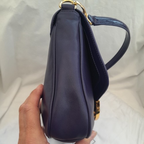 Lulu Guinness bag patent purple leather & dust bag Annabelle ? - Picture 12 of 21