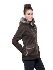 Kuhl Projekt Womens Arktik Winter Jacket Coat Sherpa Fleece Lined Raven M