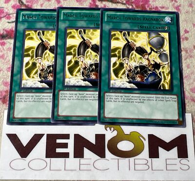yugioh ragnarok spell card 3x (VLP) - March Towards Ragnarok - STOR-EN047 - Rare - 1st Edition YuGiOh