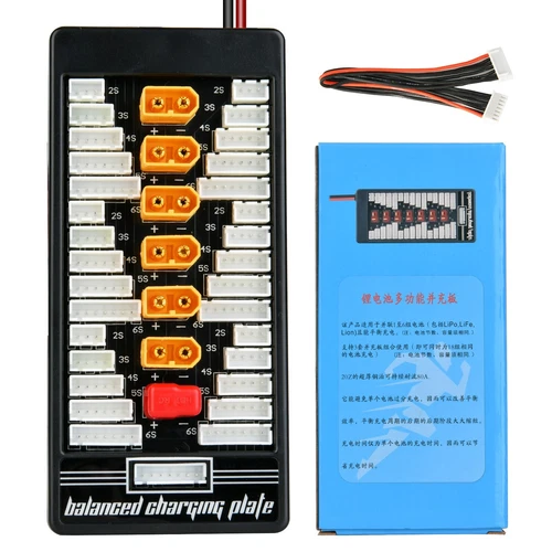 2S-6S Lipo Parallel Charging Balance Board for IMAX B6 B8 Battery Charger T Plug