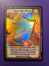 Neopets Battledome TCG Superior Shield of Reflection 1st Ed SR DON-225 super