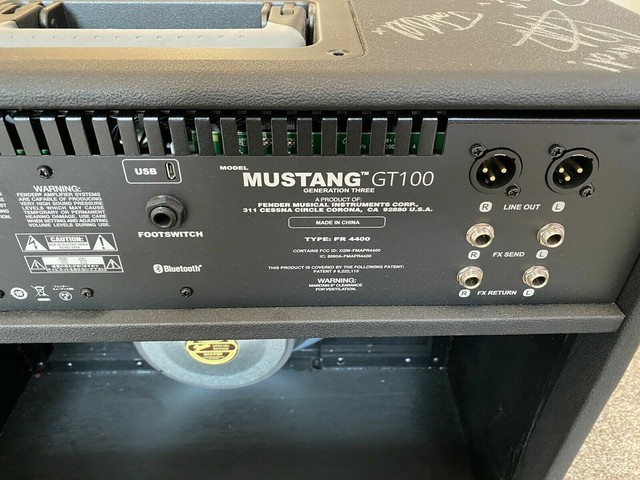 fender mustang gt 100 weight