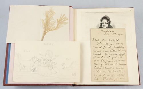 SCRAPBOOK 1830s to 1880s lots of ephemera photos MISSOURI Nazareth Orphanage - Picture 6 of 24