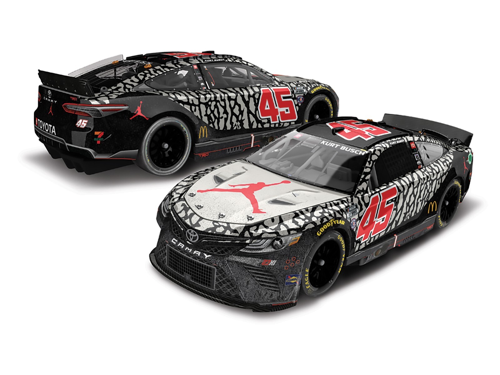Kurt Busch 2022 Kansas Race Win Jordan Brand  1/24 Ships Free