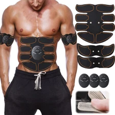 Vibration Belt Ab Trainer EMS Abdominal Muscle Stimulator Toner Fitness Training