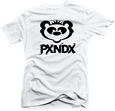 CAMISETA PXNDX PANDA PLAYERA BLANCA/BLANCA BANDA ROCK MONTERREY MÉXICO UNISEX