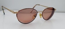 Vintage South Hampton Gold Purple Oval Metal Sunglasses Hong Kong FRAMES ONLY