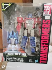 Transformers Titan Returns Leader Class Power Master Optimus Prime & Apex