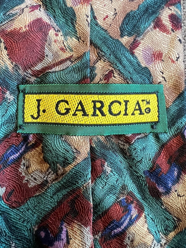 JERRY GARCIA HOMBRE 100% Seda Corbata Jerry Garcia Árbol Tronco Colección 7 Foto 3 de 4